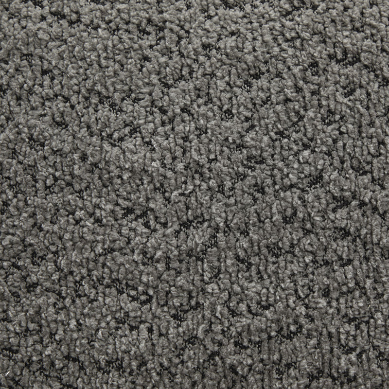 Gray boucle fabric texture, dense short-pile upholstery for sofa seating