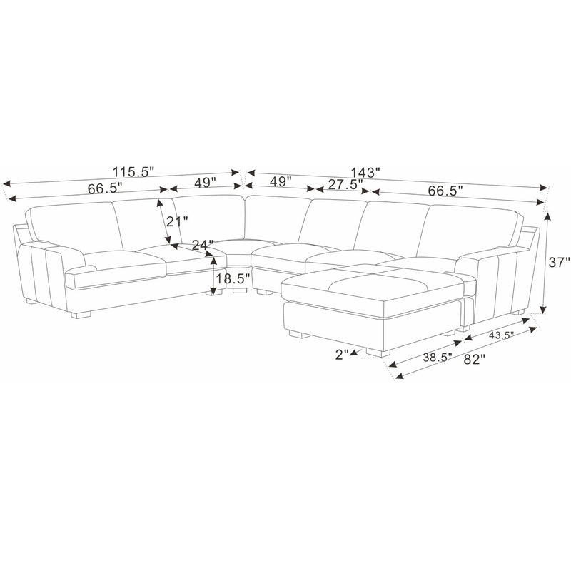 Large Seating Modular Sectional