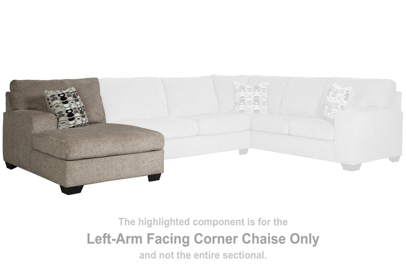 Ballinasloe - LAF Corner Chaise - Platinum