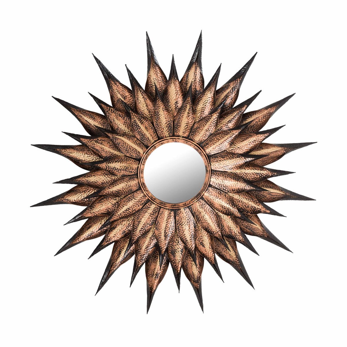 Sunflower - Antique Wall Mirror - Gold