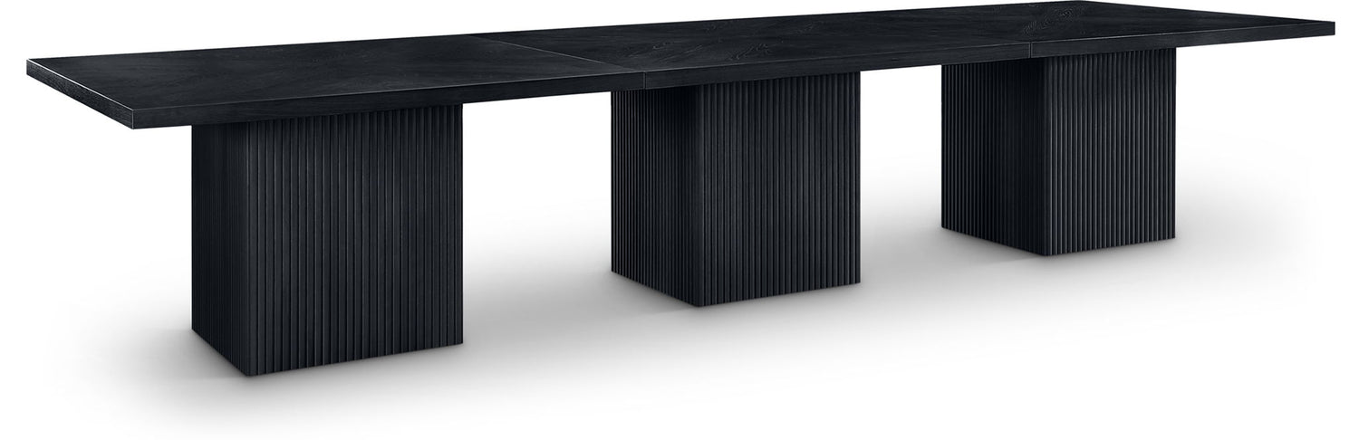 Belinda - Wood Mid-Century Modern Modular Dining Table - Black