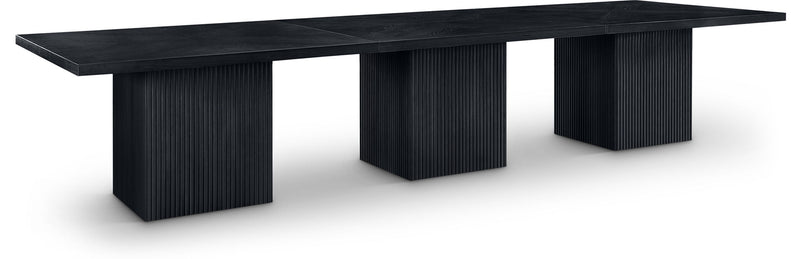 Belinda - Wood Mid-Century Modern Modular Dining Table - Black