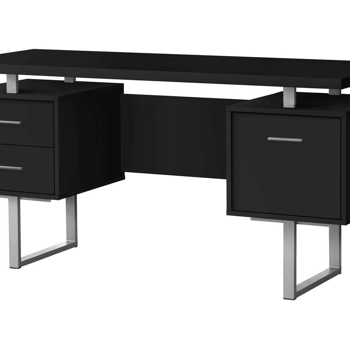 Computer Desk For Home Office, Laptop, Left, Right Set - Up, Storage Drawers, Contemporary & Modern