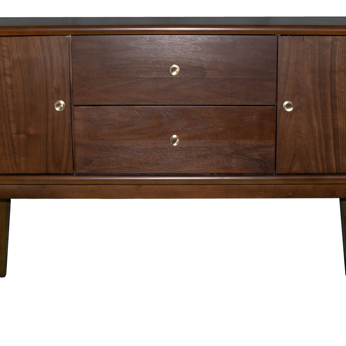 Mid Century Modern Server 2 Drawer And 2 Cabinet Server - Cherry