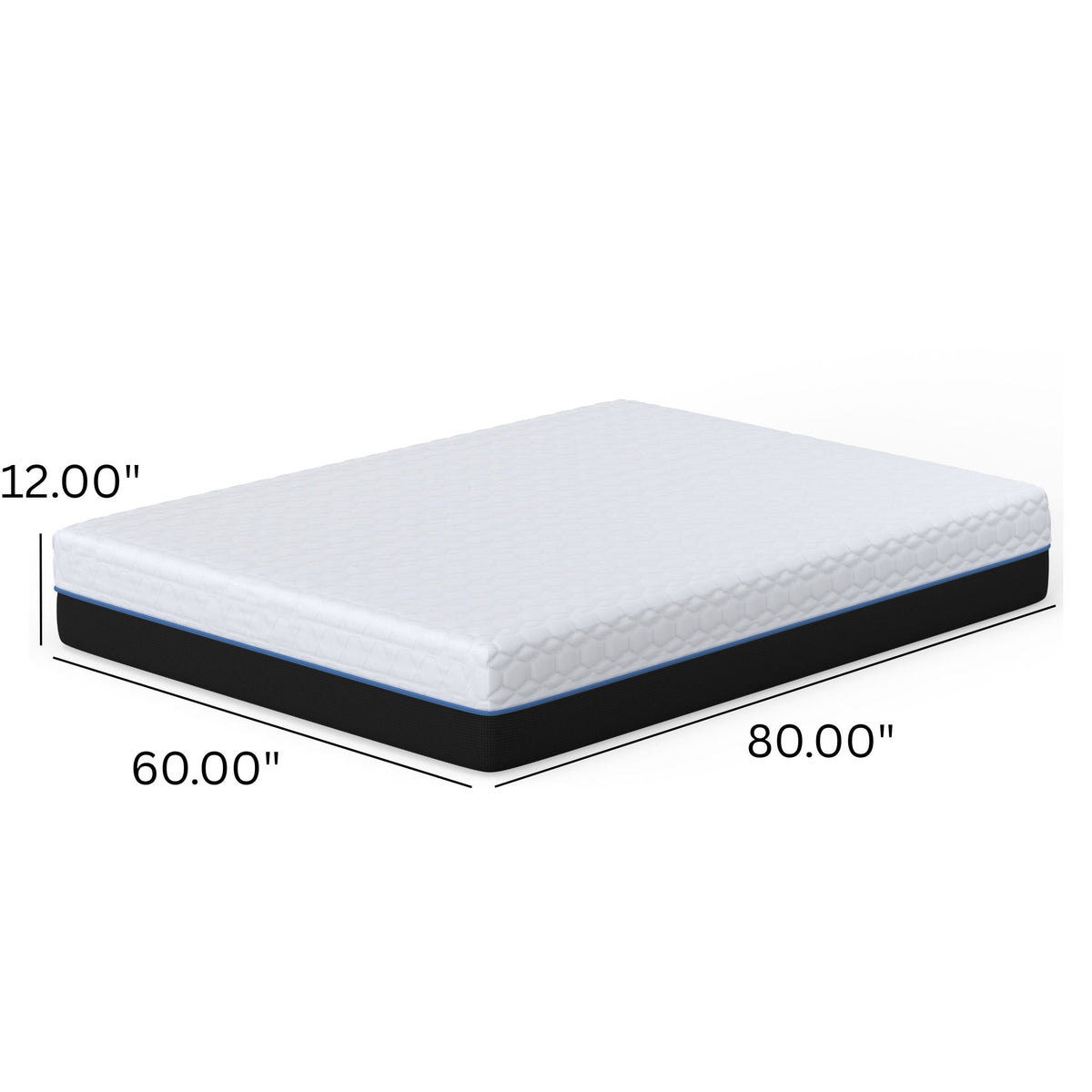 Copper Lux - 12" Soft Memory Foam Mattress With Phase Change Cooling Fabric