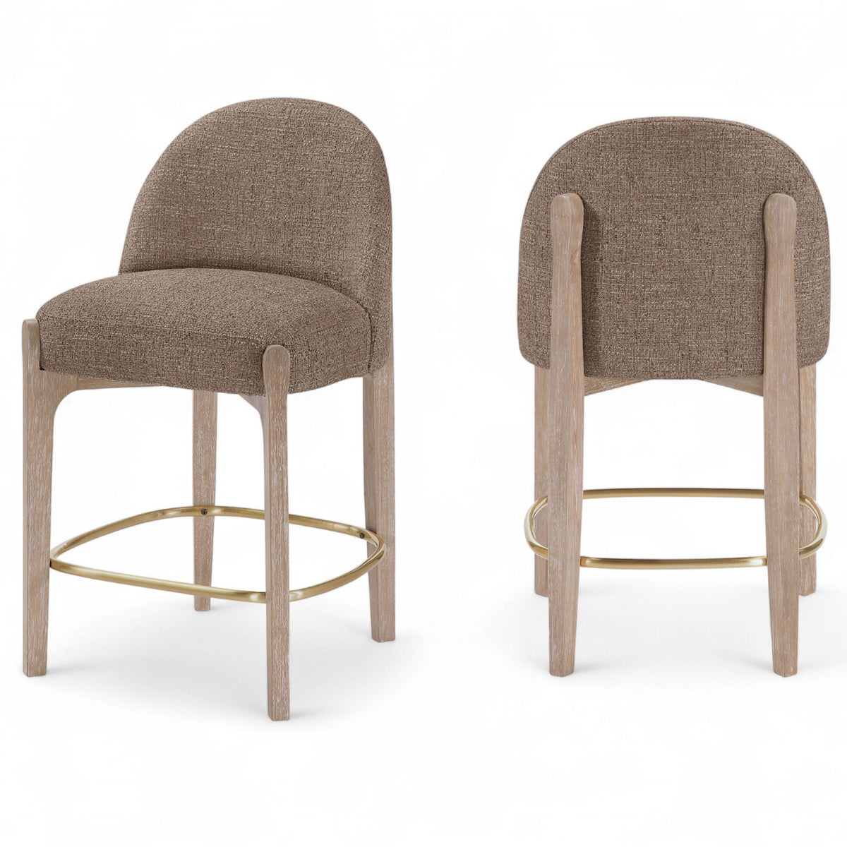 Torino - Counter Stool With Brushed Natural Base