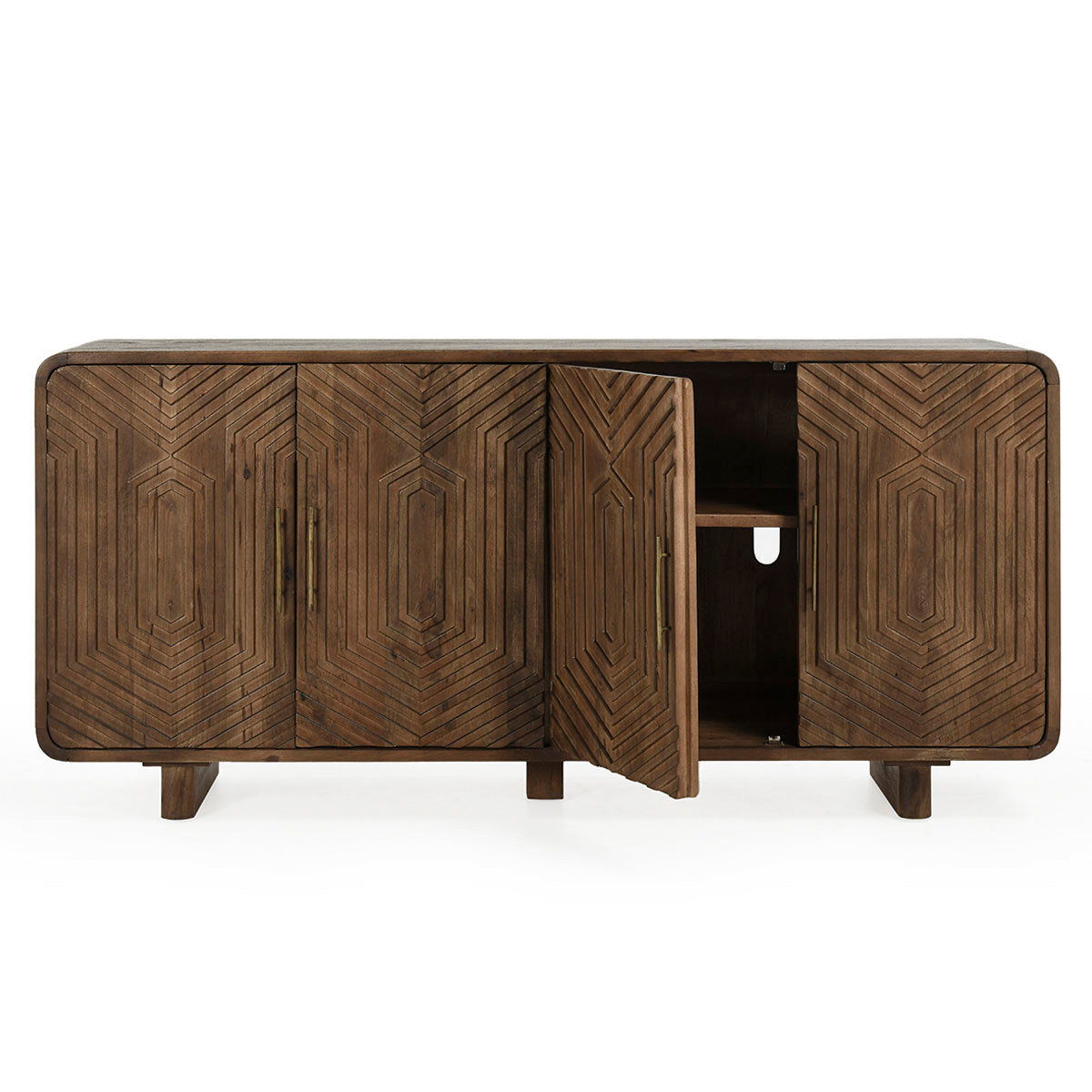 Holmes - 4 Door Sideboard - Dark Brown