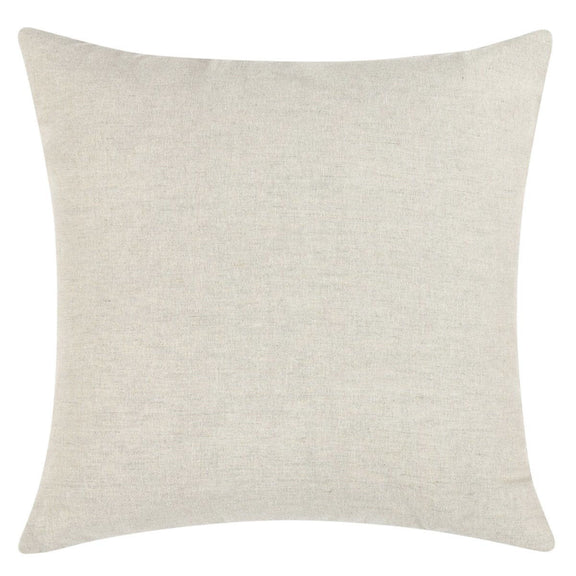 Solid light-beige decorative throw pillow cover, plain back, 20x20