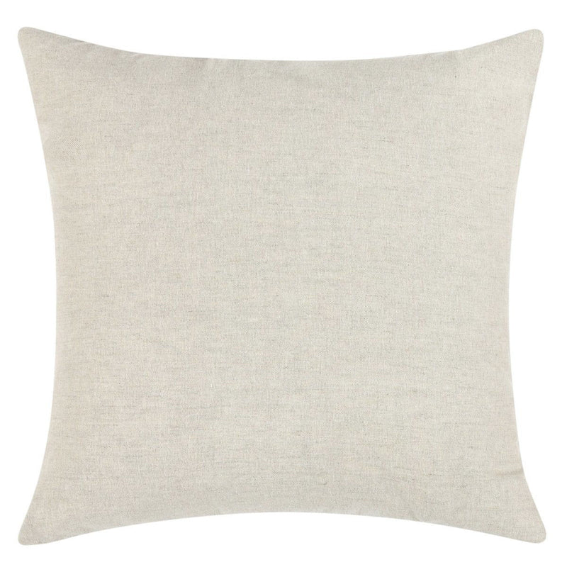 Solid light-beige decorative throw pillow cover, plain back, 20x20