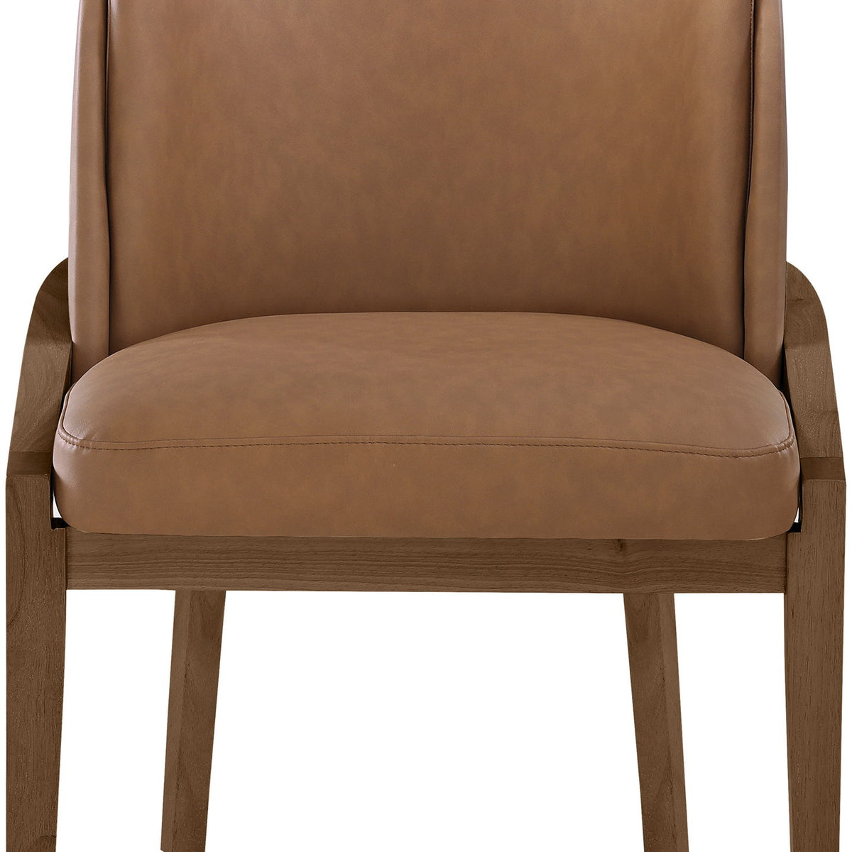 Navo - Vegan Leather Upholstered Dining Chair - Brown