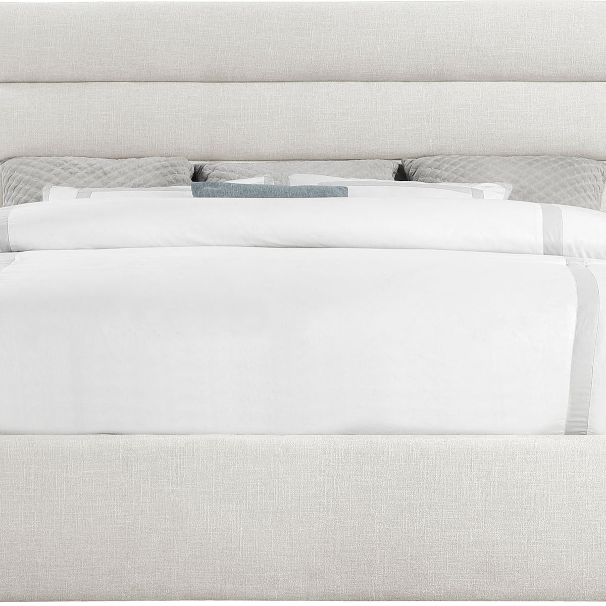 Adam - Linen Fabric Bed With 52" Headboard