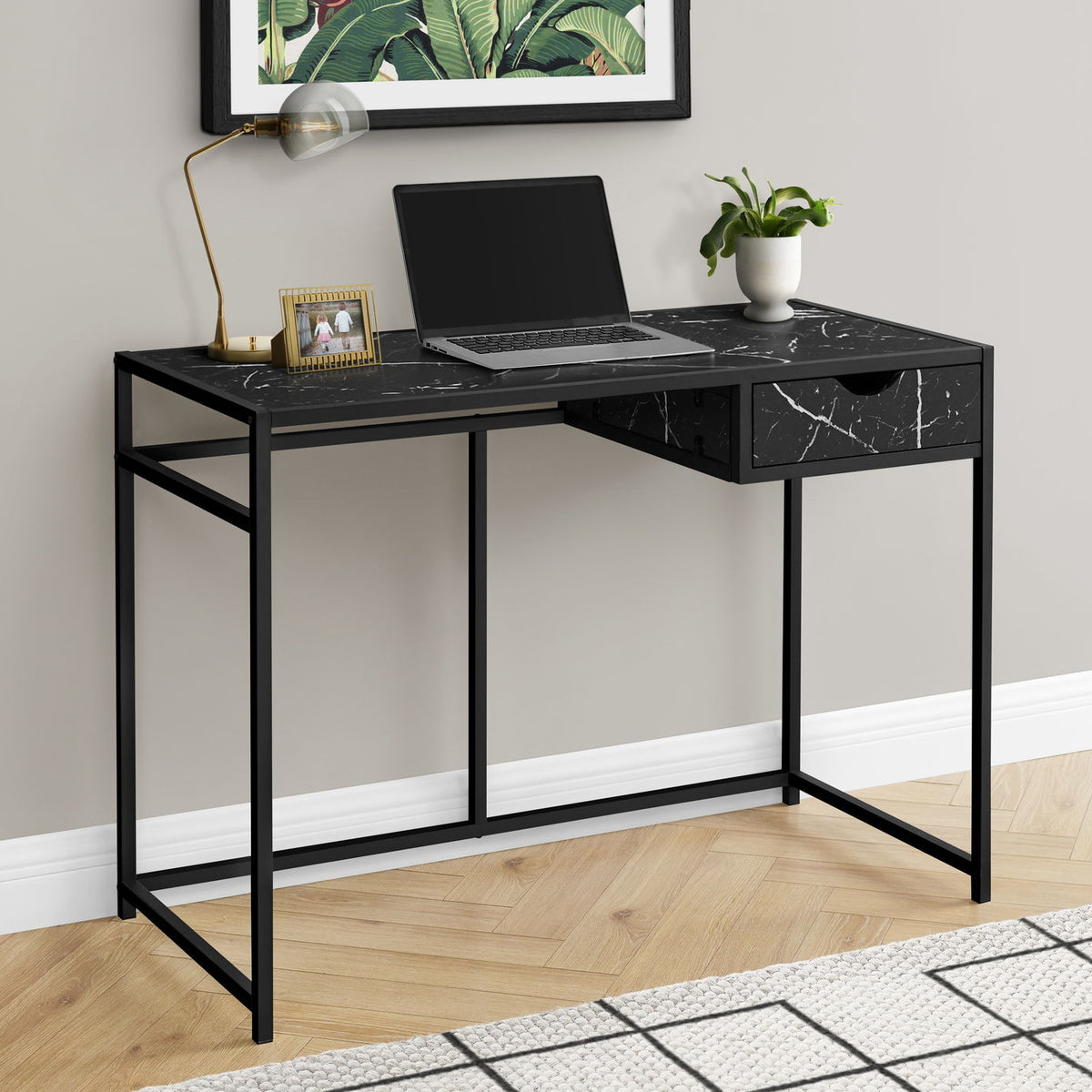 Computer Desk For Home Office, 1 Storage Drawer, Contemporary & Modern