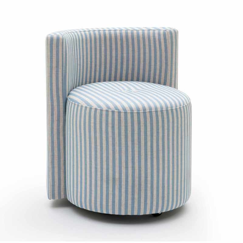 Alyssa - Striped Rolling Desk Chair