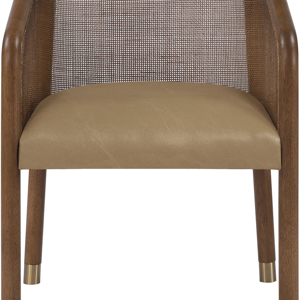 Sylvan - Vegan Leather Dining Chair (Set of 2) - Brown Frame