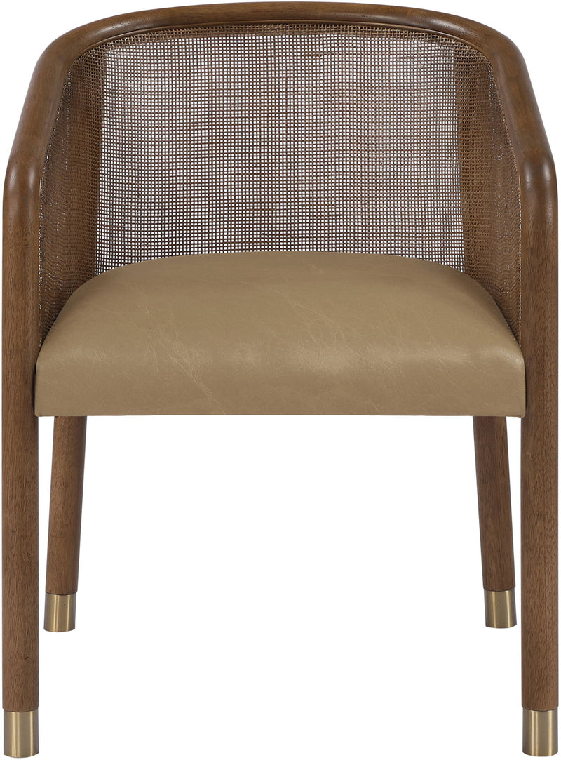 Sylvan - Vegan Leather Dining Chair (Set of 2) - Brown Frame