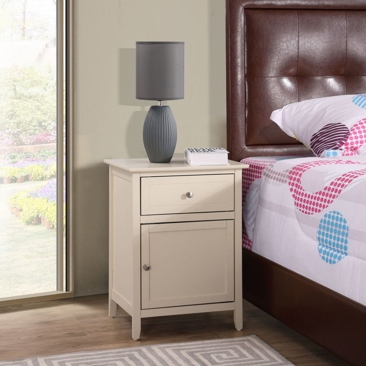 Izzy - 1 Drawer /1 Door Nightstand