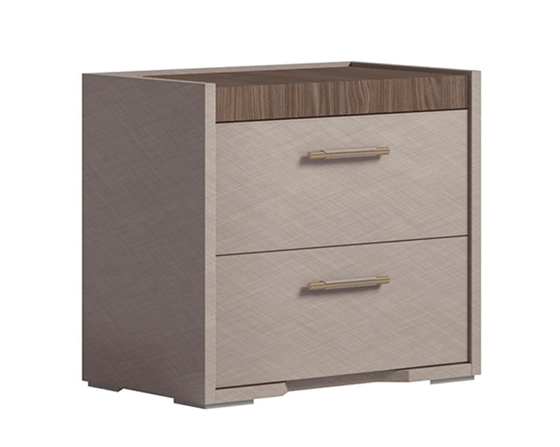 Nora - Nightstand - Beige / Light Brown