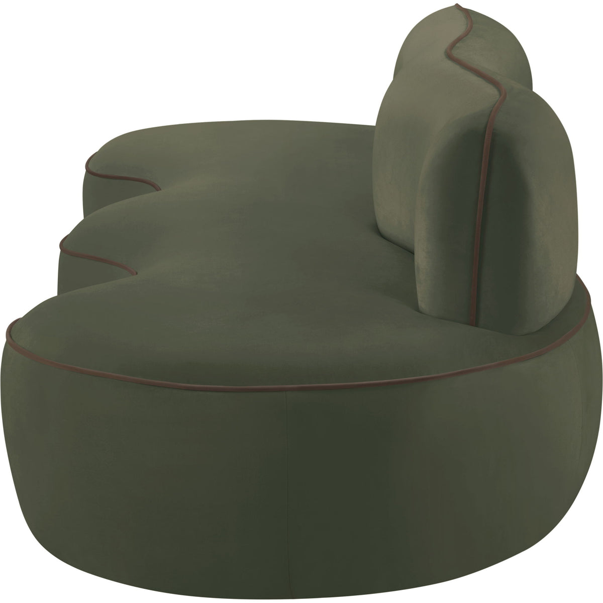Swerve - Velvet 101" Upholstered Sofa