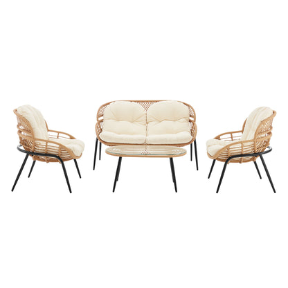 Manhattan Pine - 4-Piece Conversation Set