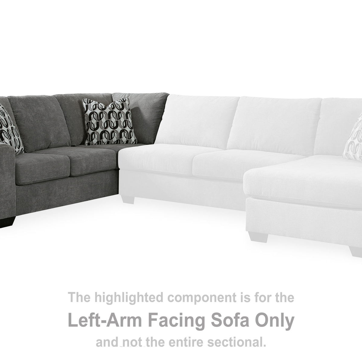 Birkdale Court - Laf Sofa - Gray