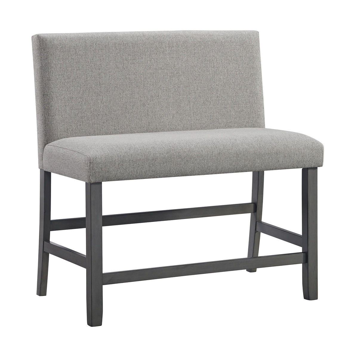 Seneca - Counter 3 Piece Corner Bench Gray Fabric - Gray