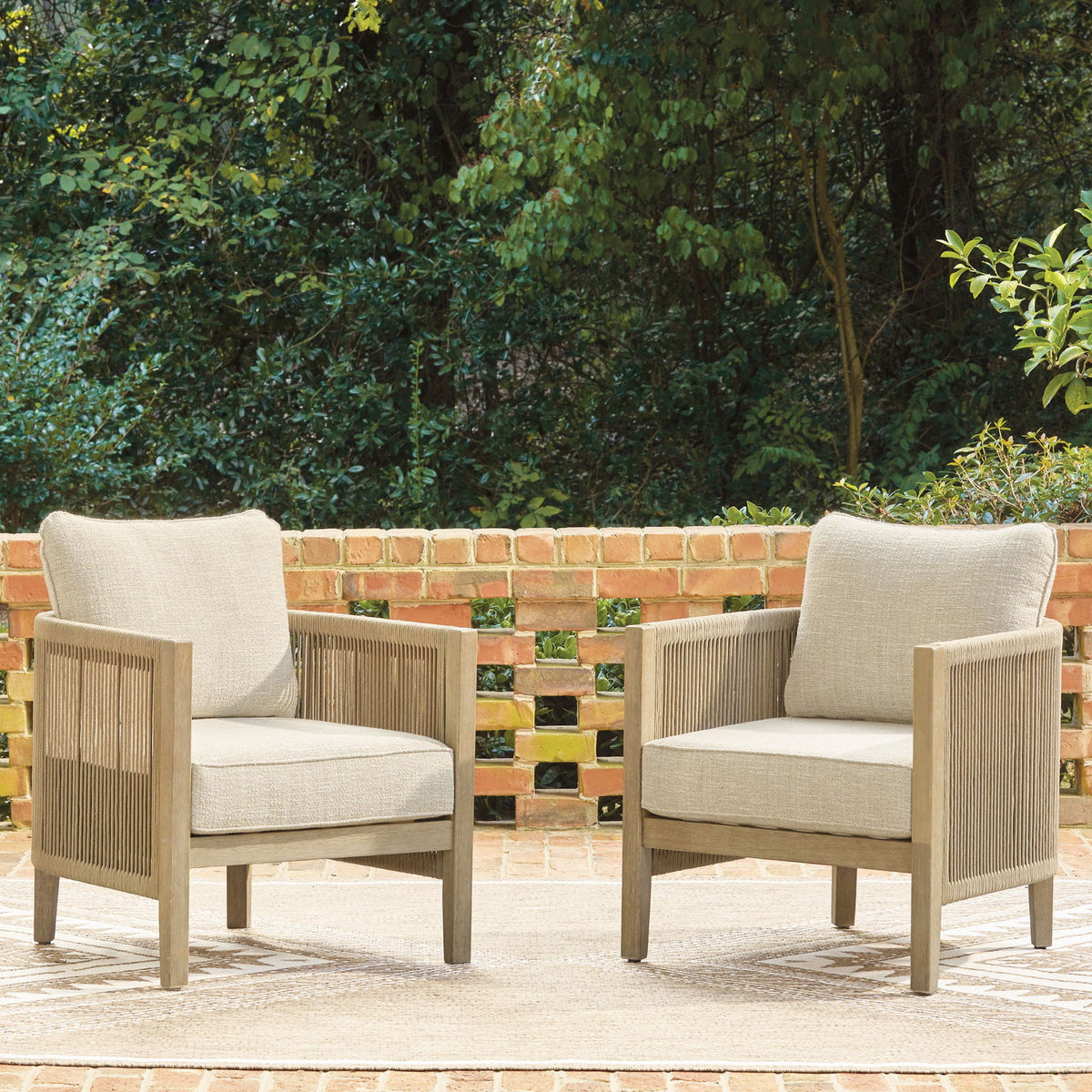 Spooners Cove - Lounge Chair With Cushion (Set of 2) - Beige