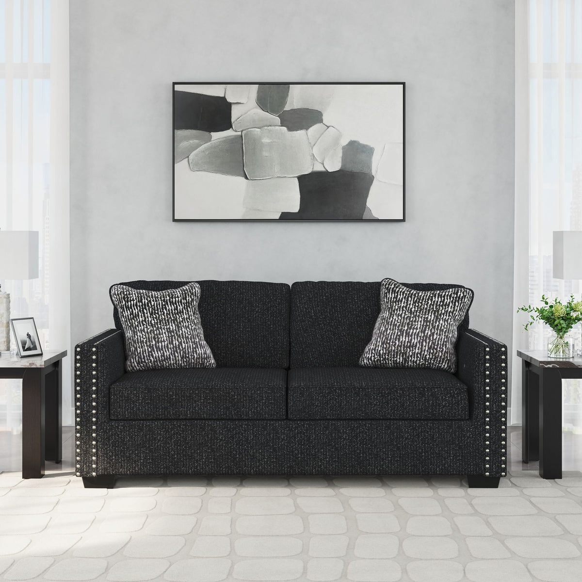 Jasmine Peaks - Sofa - Coal