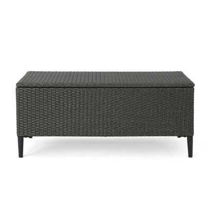 Rupert - Storage Unit Resin Wicker Outdoor