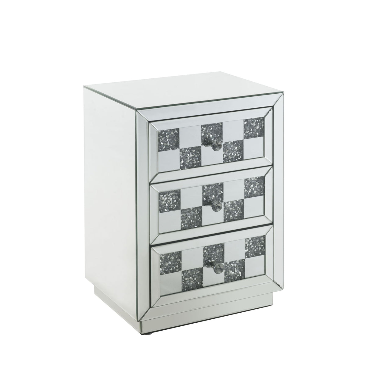 Noralie - Accent Table - Silver - Glass