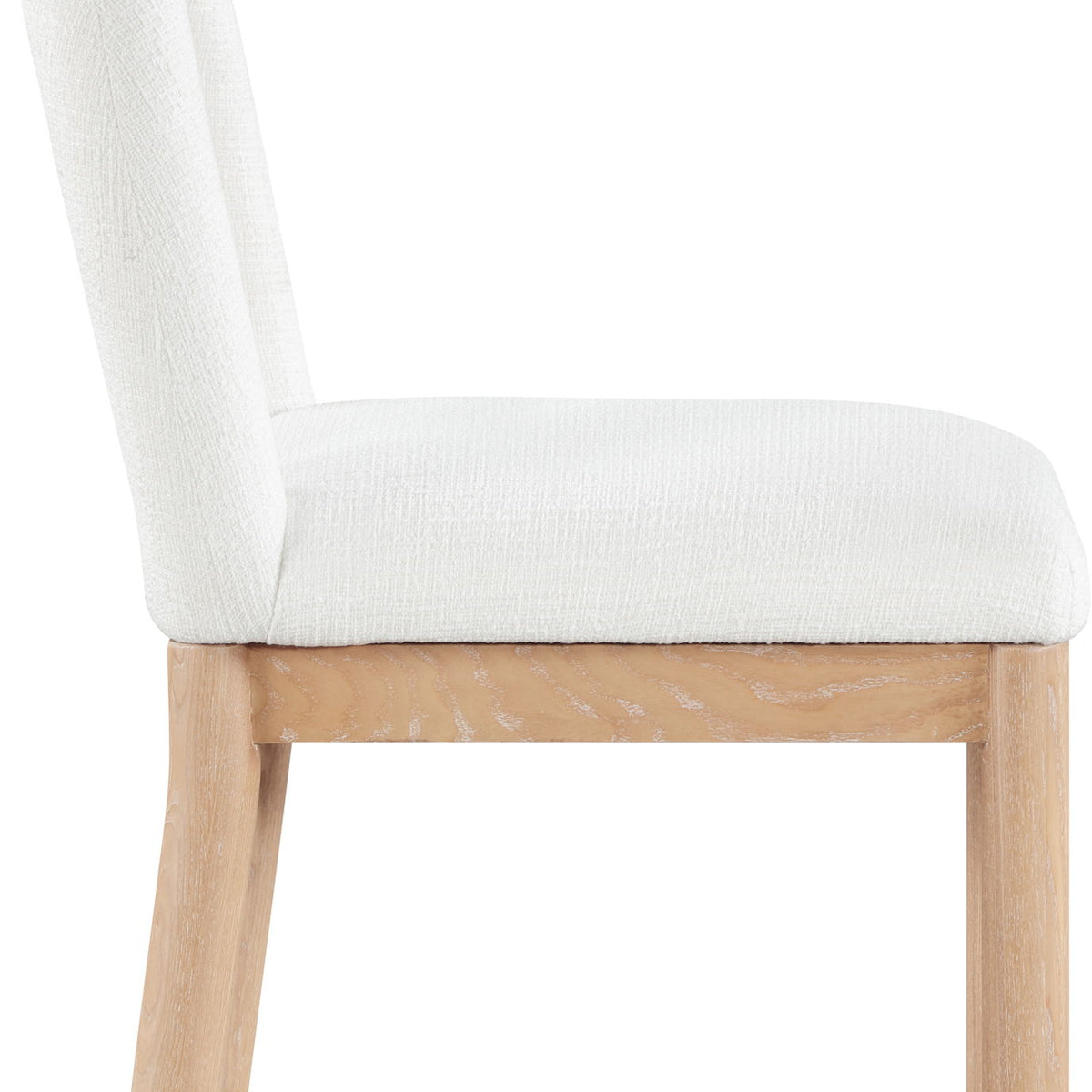 Conrad - Linen Dining Chair With Natural Legs