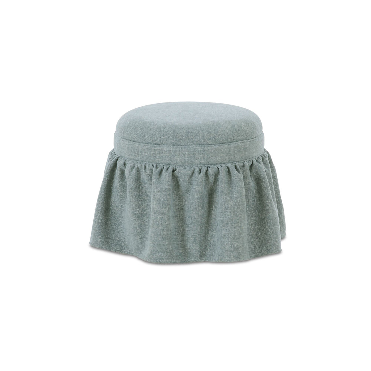Heidi - Storage Ottoman - Light Blue