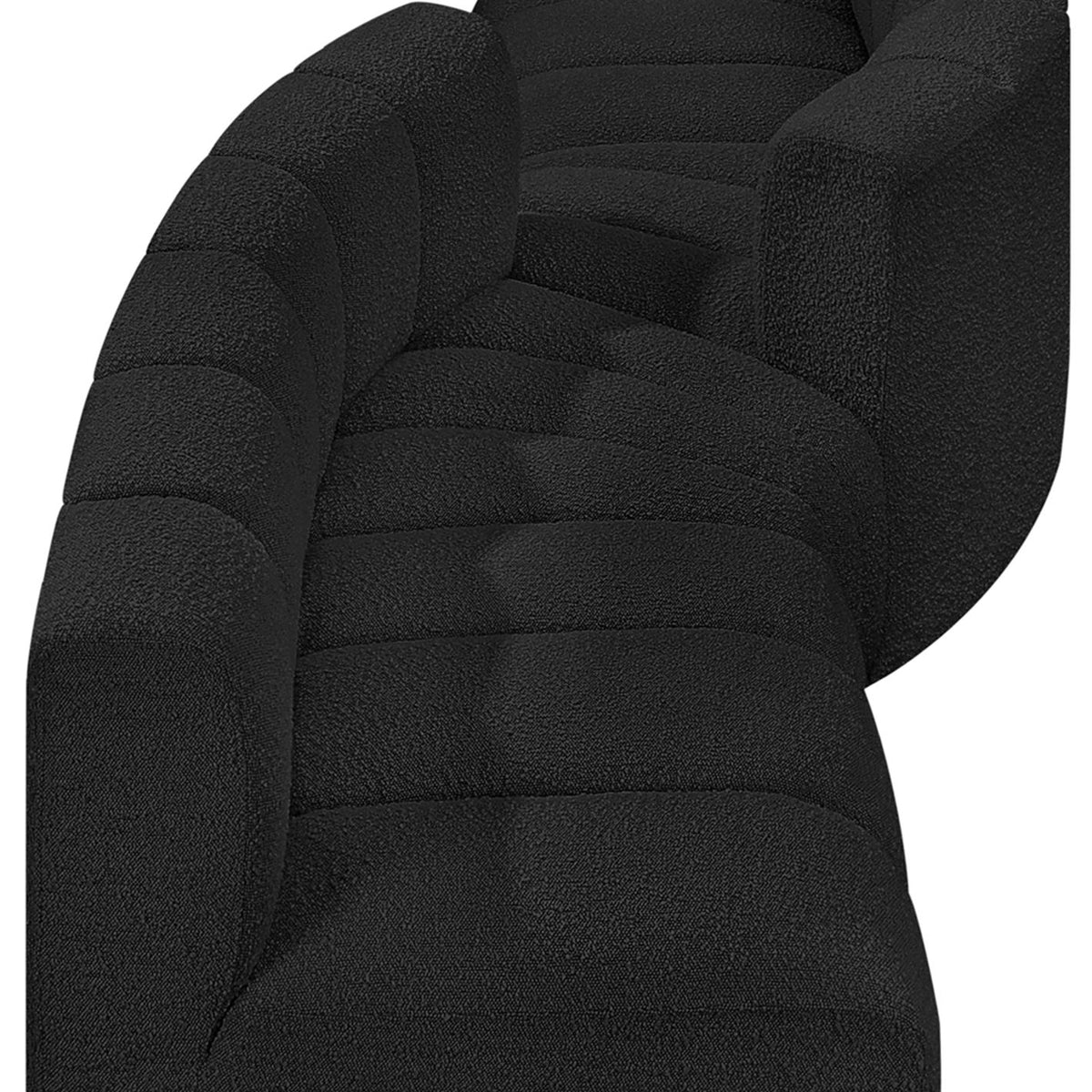 Arc - Boucle Fabric 4 Piece Sofa