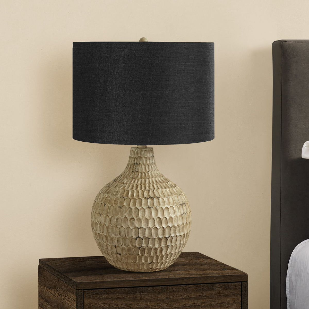 Lighting, Table Lamp, Resin, Contemporary - Brown