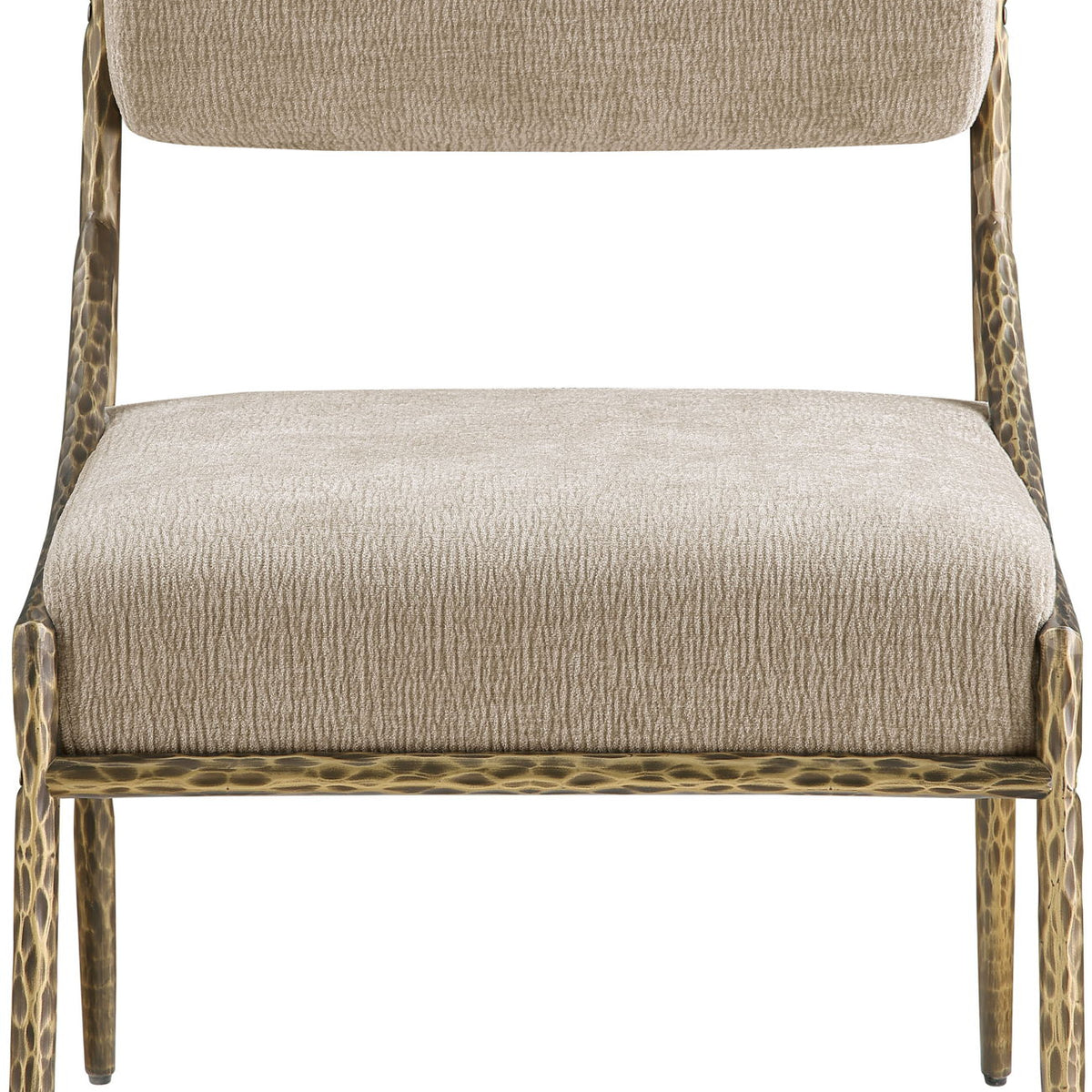 Bastille - Upholstered Dining Side Chair (Set of 2) - Brass Frame
