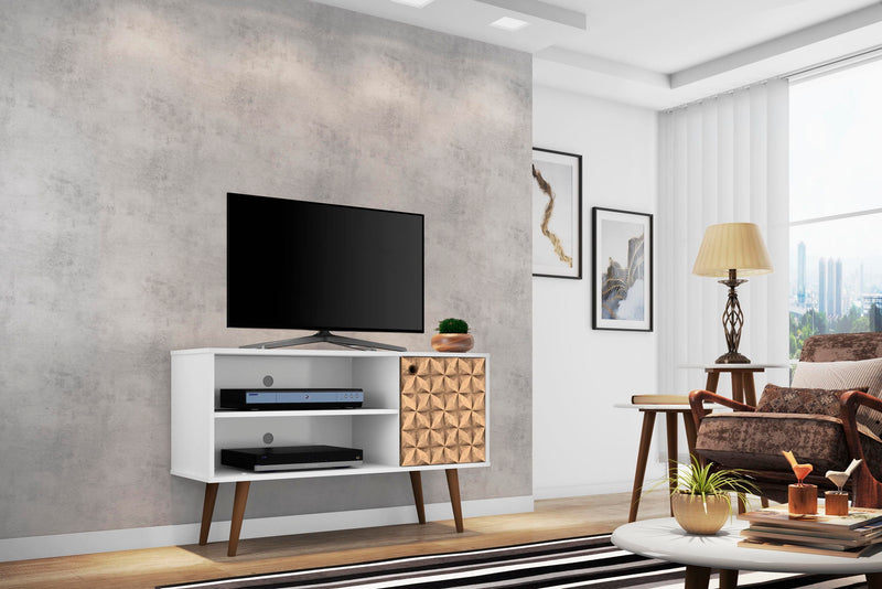 Manhattan Liberty - TV Stand With White Frame