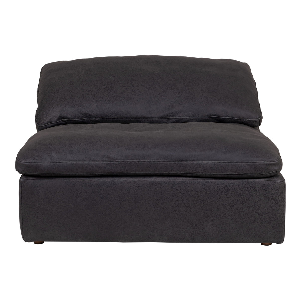 Clay - Nubuck Leather Slipper Chair - Black