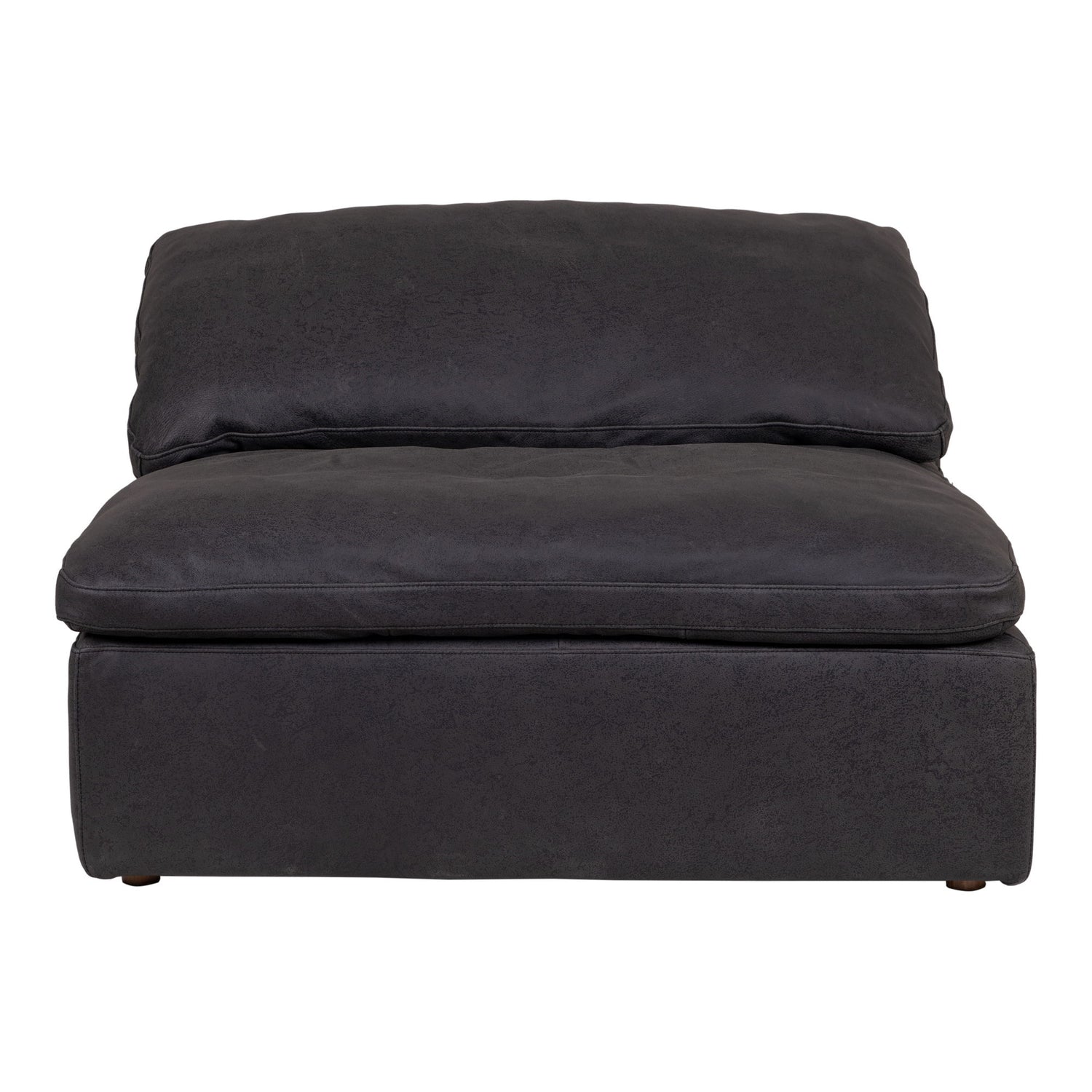 Clay - Nubuck Leather Slipper Chair - Black