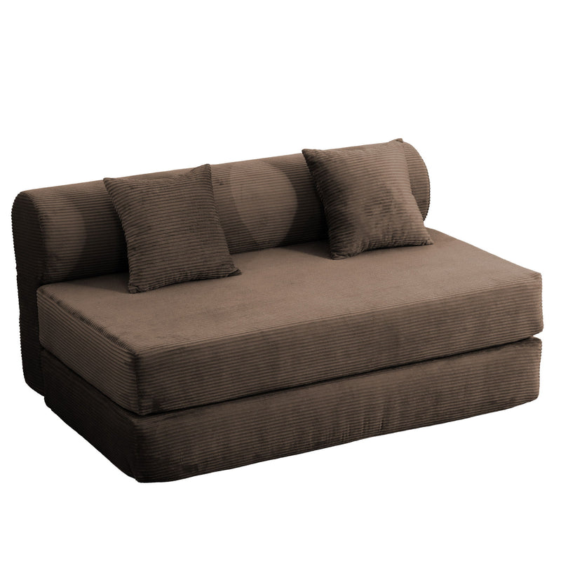 Convertible Sofa Bed, 2 Seater Fold Out Floor Couch