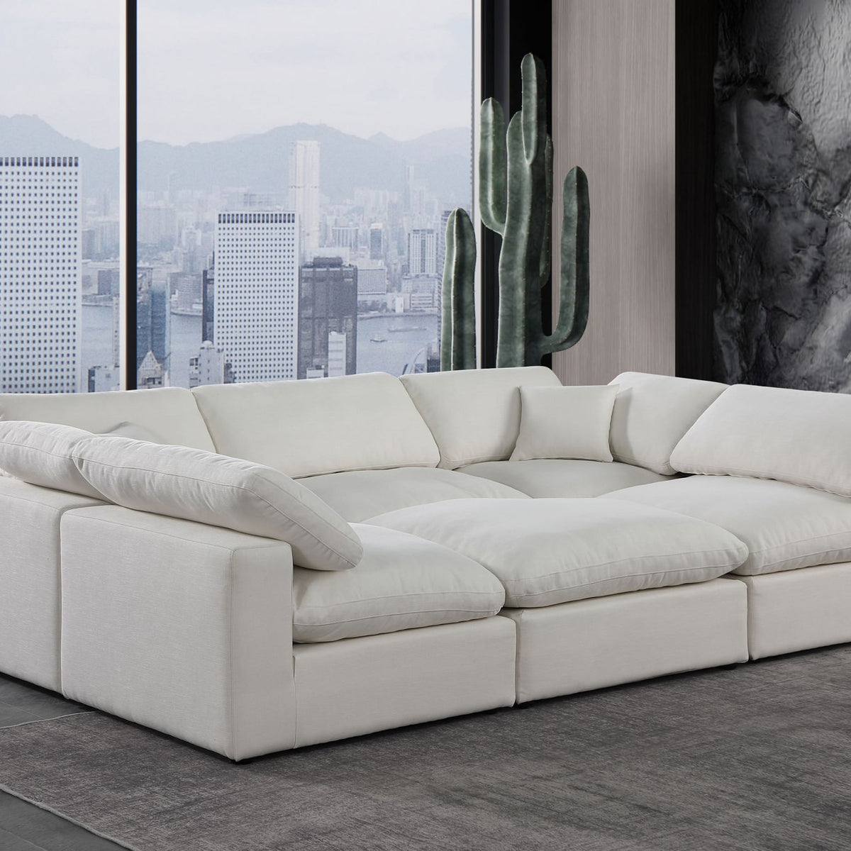 Comfy - 6 Piece Linen Sectional