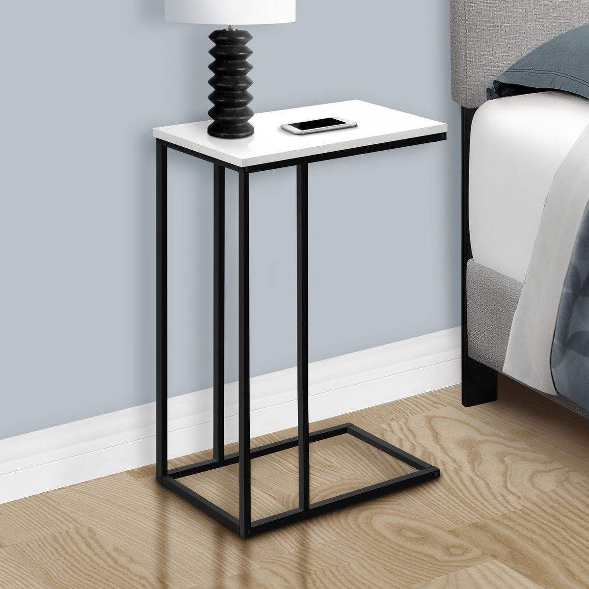 Accent Table, C - Shaped, Space-Saving Functionality