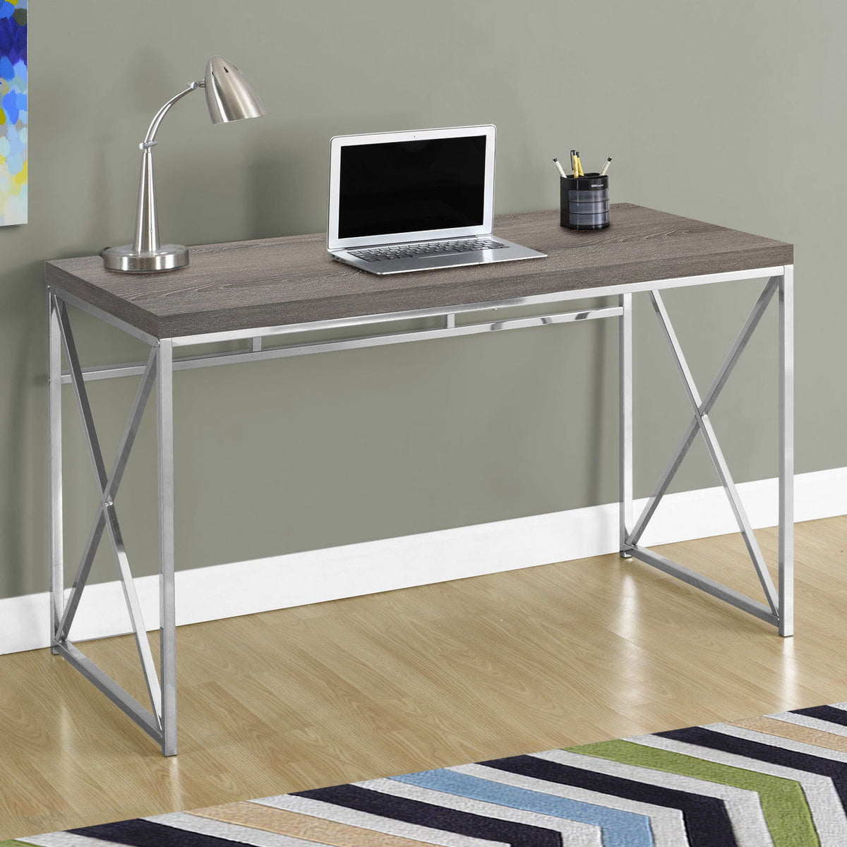Computer Desk For Home Office, Laptop, Glossy Contemporary & Modern