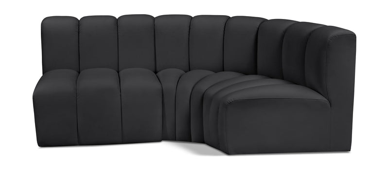 Arc - Faux Leather 3 Piece Sofa