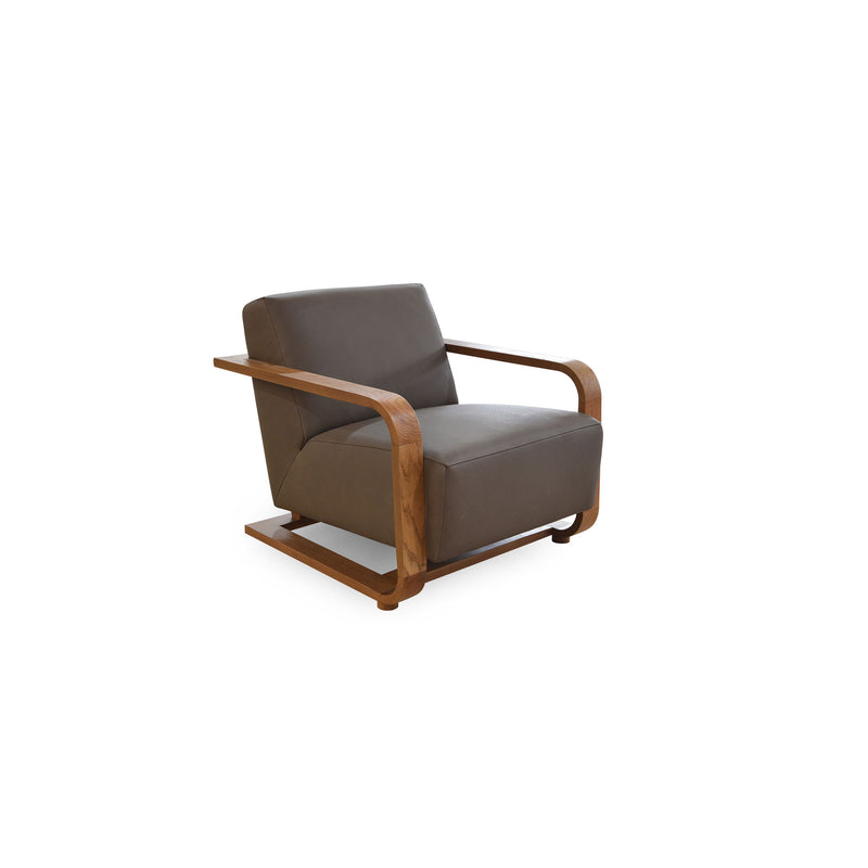 Eckersley - Lounge Chair - Cool Brown