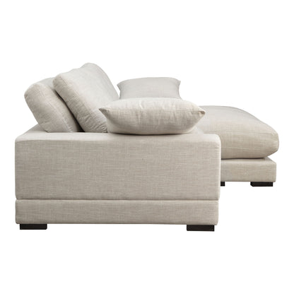 Plunge - Sectional - Beige - Fabric