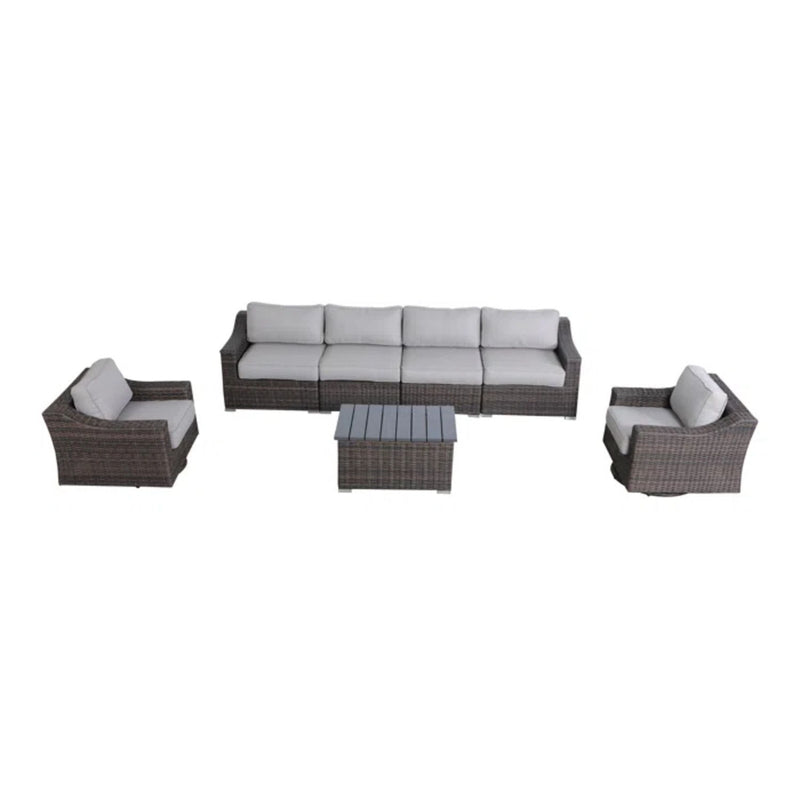 Stylish Sofa Seating Group With Cushions Perfect For Outdoor Gatherings