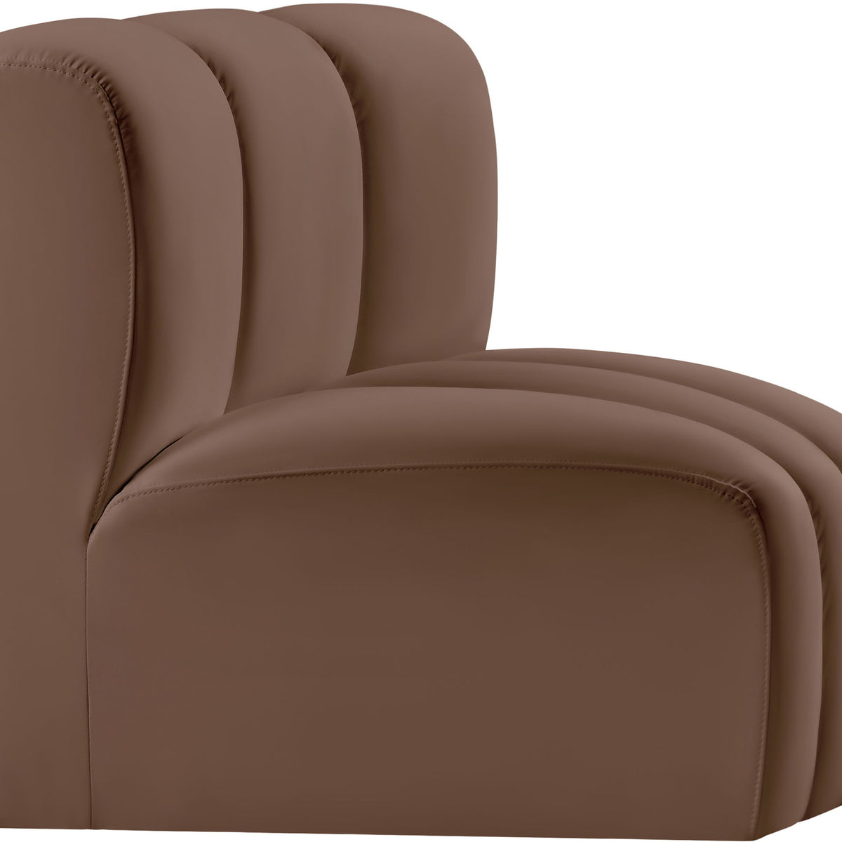Arc - Faux Leather Curved Corner Chair