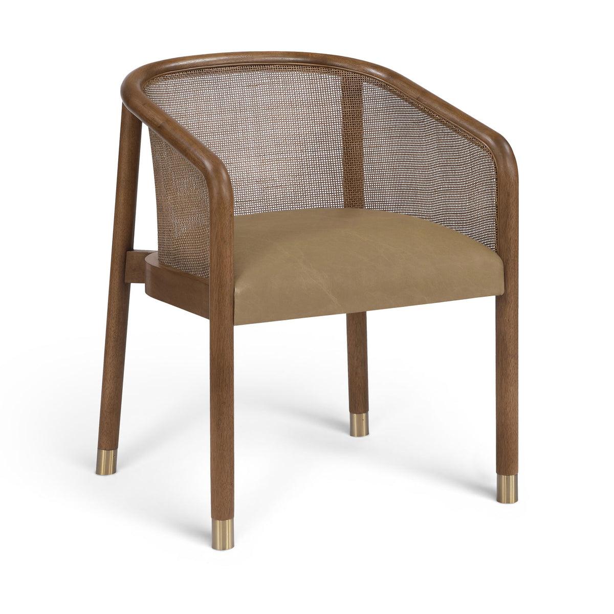 Sylvan - Vegan Leather Dining Chair (Set of 2) - Brown Frame