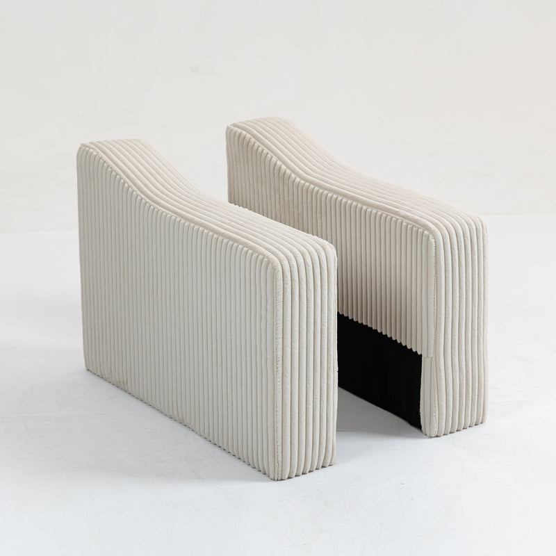 Modular Sofa Single Armrest Backrest Module for Modular Sectional Sofa Couch Side Armrest, Beige