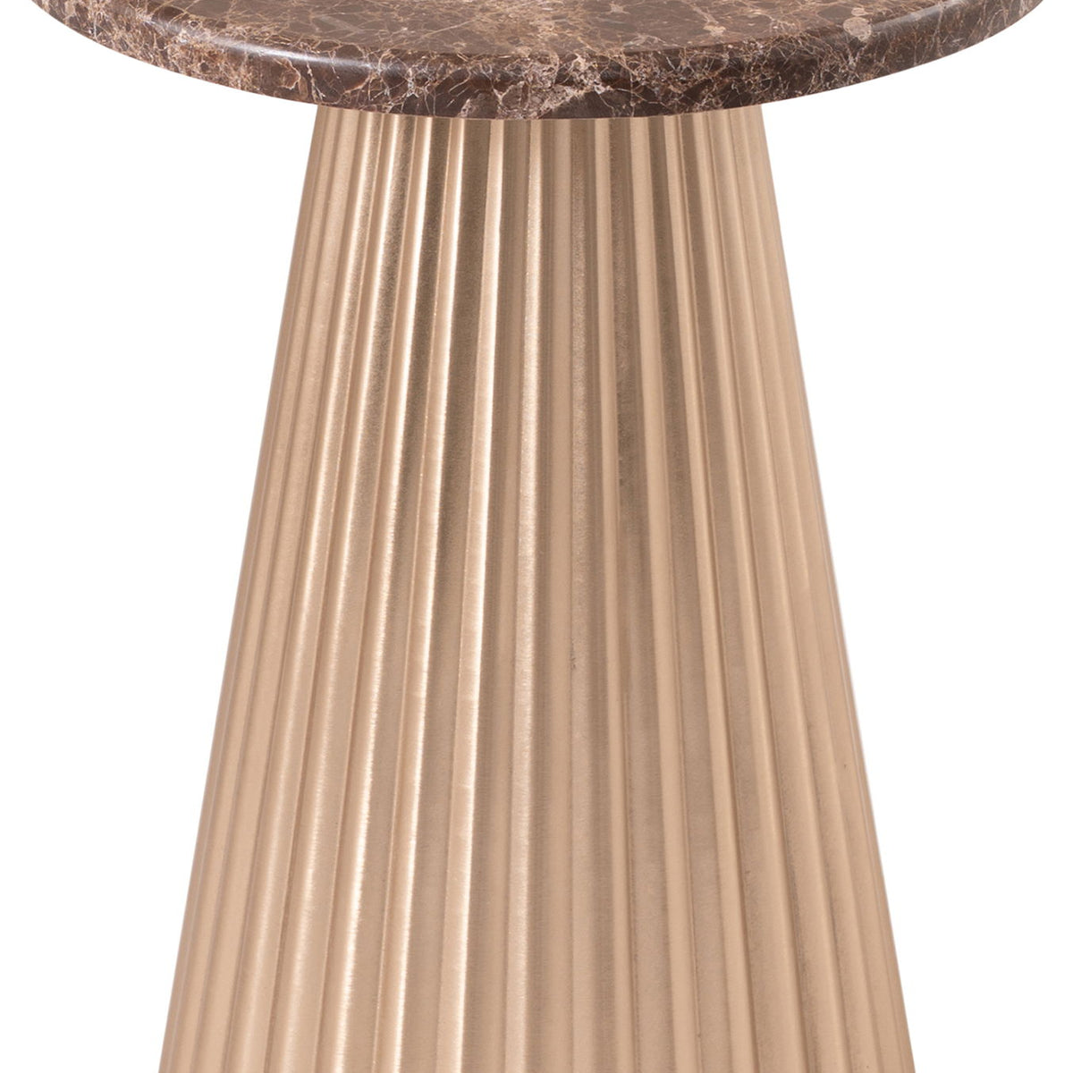 Cindra - Genuine Marble Top And Iron Base Table