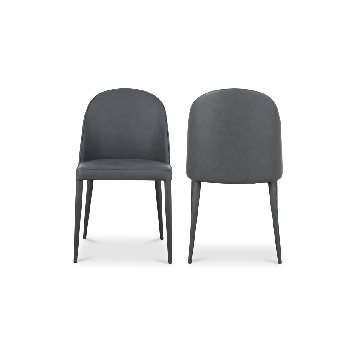 Burton - Vegan Leather Dining Chair (Set of 2) - Black